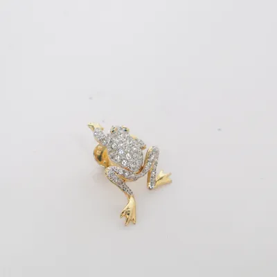 Broche (Goud, Wit) Onbekend materiaal