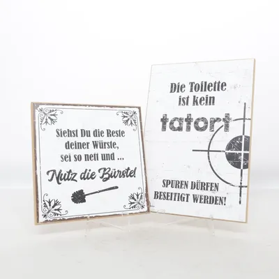 Sign (White, Black)