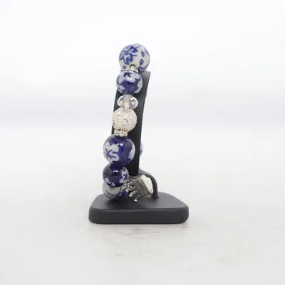 Bracelet (Bleu, Blanc, Argent) de Pearls for Girls Métal inconnu