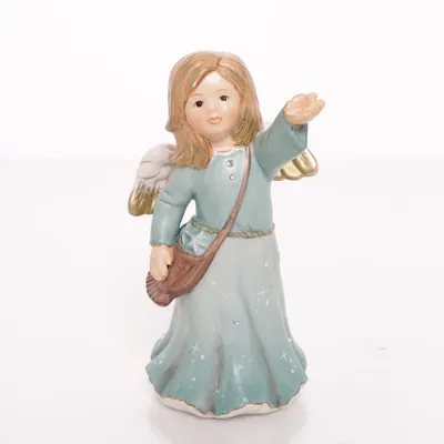 Figurine (Blue, Beige, White) from Goebel