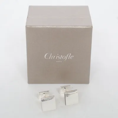 Boutons de manchette (Argent) de Christofle Métal inconnu