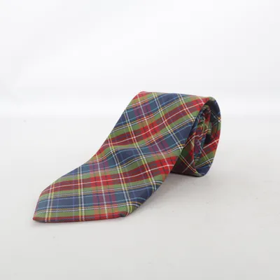 Tie (Blue, Red, Green) from Hemley Silk