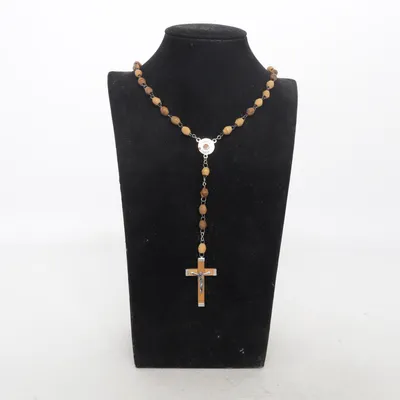 Necklace (Brown, Silver) Unknown metal