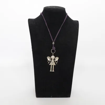 Collier (Violet, Argent) Métal inconnu