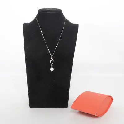 Halsband (Silverfärgad, Vit) från Breeze Okänd metall