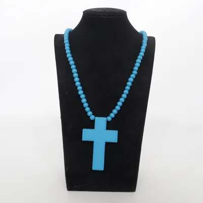 Halskette (Blau) Unbekanntes Metall
