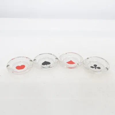 Askfat (Transparent, Svart, Röd)