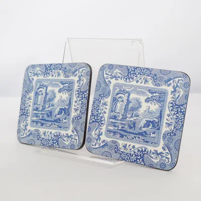 Glasunderlägg (Blå, Brun, Vit) från Pimpernel