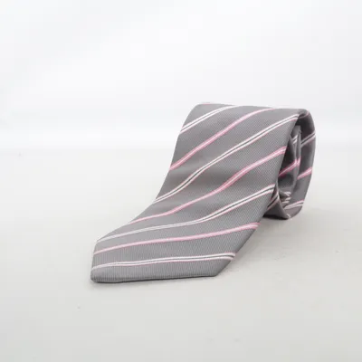 Stropdas (Grijs, Roze, Wit) van Eterna Excellent Zijde