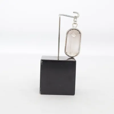 Pendant (Silver, Brown) Unknown metal