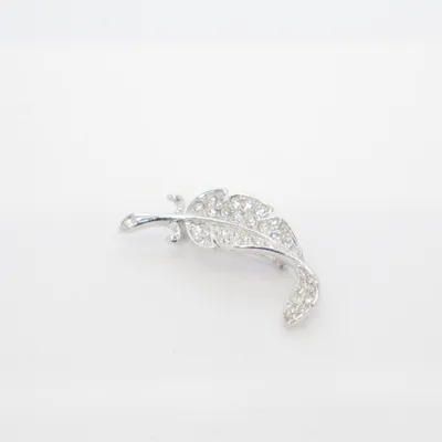 Brosch (Silverfärgad) Okänd metall