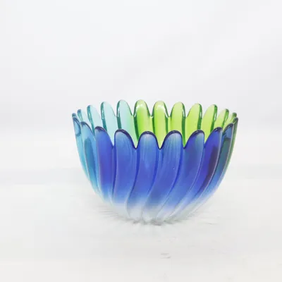 Skål (Blå, Grön, Transparent) från Walther Glas