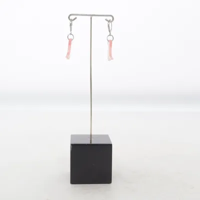 Boucles d'oreilles (Rose) Métal inconnu