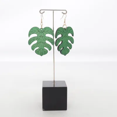 Boucles d'oreilles (Vert) Métal inconnu