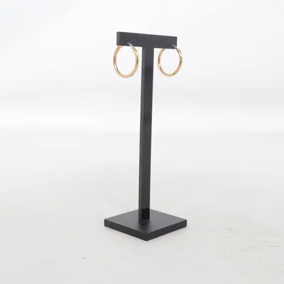 Earrings (Gold) from Fossil Unknown metal
