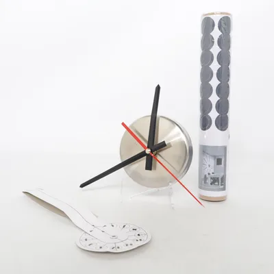 Wall clock (Silver Dot Wall Sticker Clock) from Wallplus