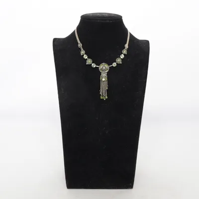 Ketting (Zilver, Groen) van Pilgrim Onbekend materiaal