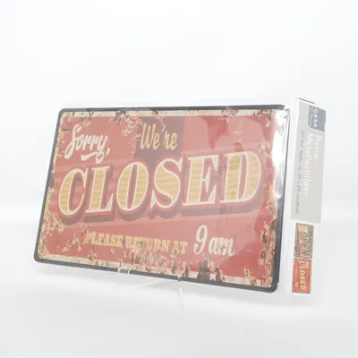 Sign (Red, Multicolored) from Casa Deco