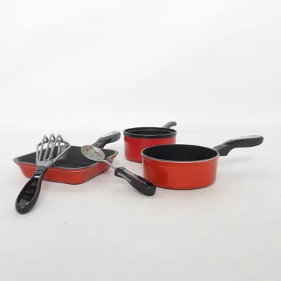 Set de vaisselle pour enfant (Noir, Rouge)