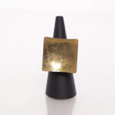 Signet ring (Black, Gold) Unknown metal