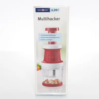 Vegetable chopper (Red, Transparent) from Ideen Welt