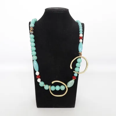 Ketting (Turquoise, Meerkleurig) van Bijou Brigitte Onbekend materiaal