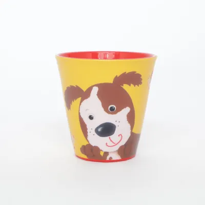 Drinking glass (Red, Yellow, Brown) from Die Spiegelburg