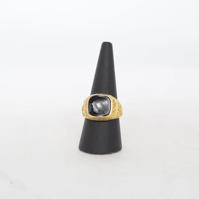 Ring (Guld, Sort) Ukendt metal