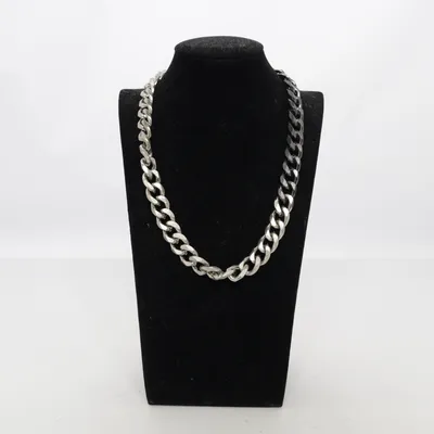 Ketting (Zilver, Zwart) Onbekend materiaal