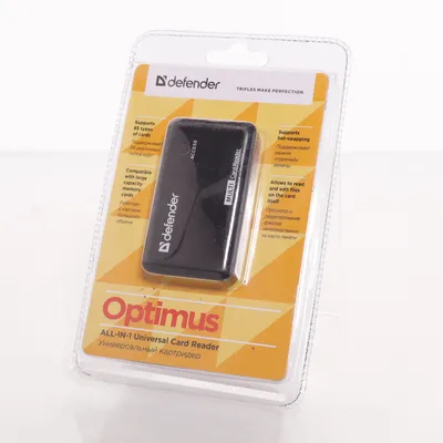 Minneskortsläsare (Svart) från Defender