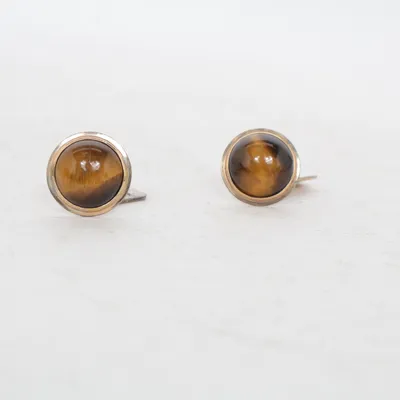 Manchetknapper (Brun, Guld) Ukendt metal