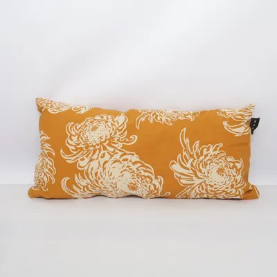 Prydnadskudde (Gul, Vit) från Linum