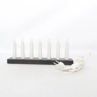 Elektrische adventskandelaar (Zwart, Wit) van IKEA