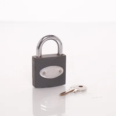 Hänglås (Svart, Silverfärgad) från Ajax