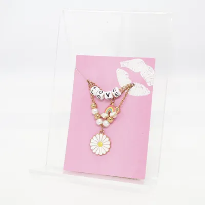 Collier (Or, Blanc, Multicolore) Métal inconnu