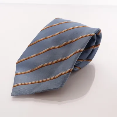 Tie (Blue, Orange, Gray) from The Shirt Factory Silk