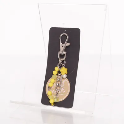 Nyckelring (Gul, Silverfärgad, Transparent) från Hand Made