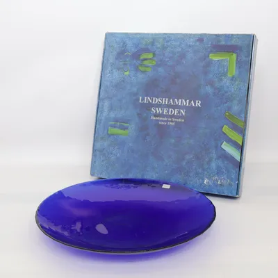 Serveringsfat (Blå) från Lindshammar of Sweden