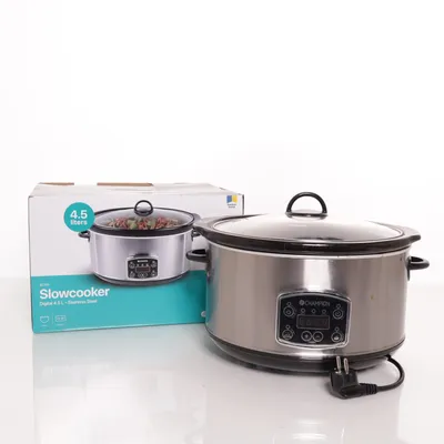 Slow cooker (Silverfärgad, Svart, Transparent) från Champion