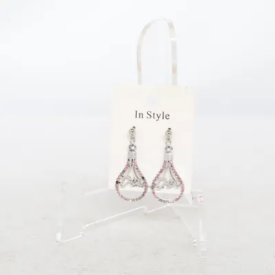Earrings (Pink, Silver) from In Style Unknown metal