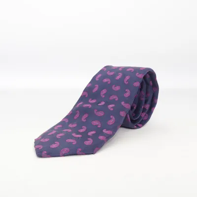 Tie (Blue, Pink) from Profuomo Silk