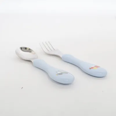Children's cutlery (Blue, Multicolored) from Babylove