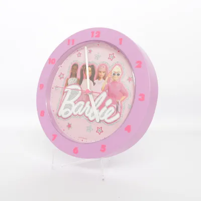 Wandklok (Barbie) van Mattel