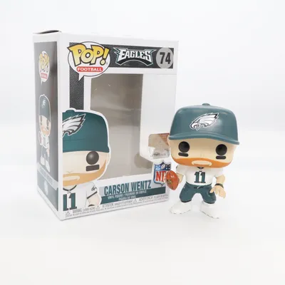 Leksaksfigur (Carson Wentz) från Funko Pop!