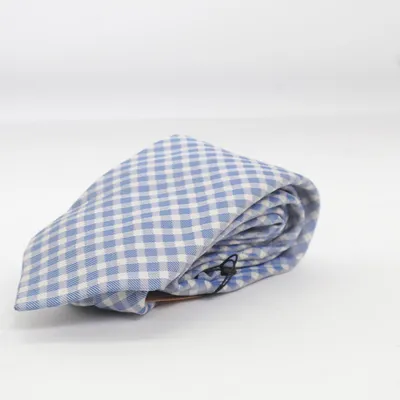 Cravate (Bleu, Blanc) de Andrew's Ties Soie