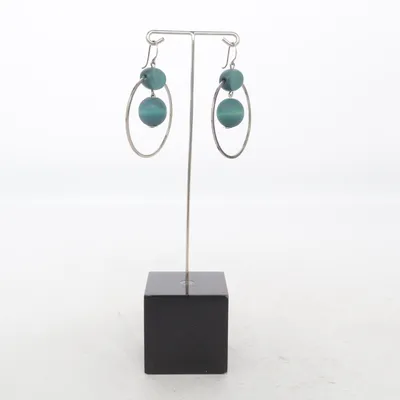 Oorbellen (Turquoise) van Aarikka Roestvrij staal, Hout