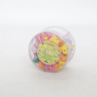 Plastic beads (Fröhliche Holz Perlen) from Moses