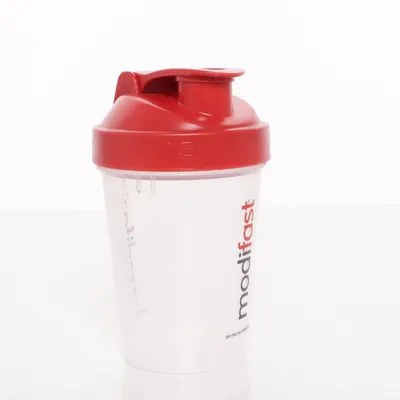 Protein shaker (Rød, Transparent) fra Smartshake