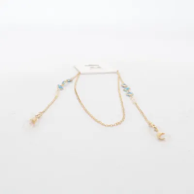 Cordons pour lunettes (Or, Bleu) de Bai Fang