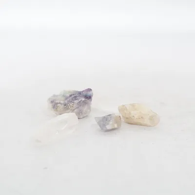 Decorative stones (Purple, Transparent, Beige)